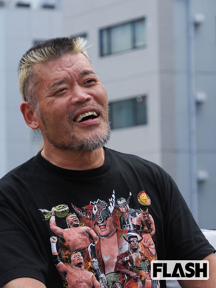 8月15日の新日本プロレス両国国技館大会で引退する天山広吉(写真・保坂駱駝)