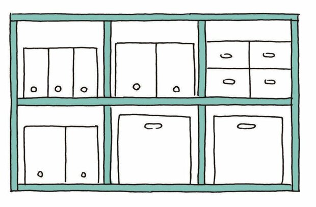 中身を隠して、見た目すっきり重視