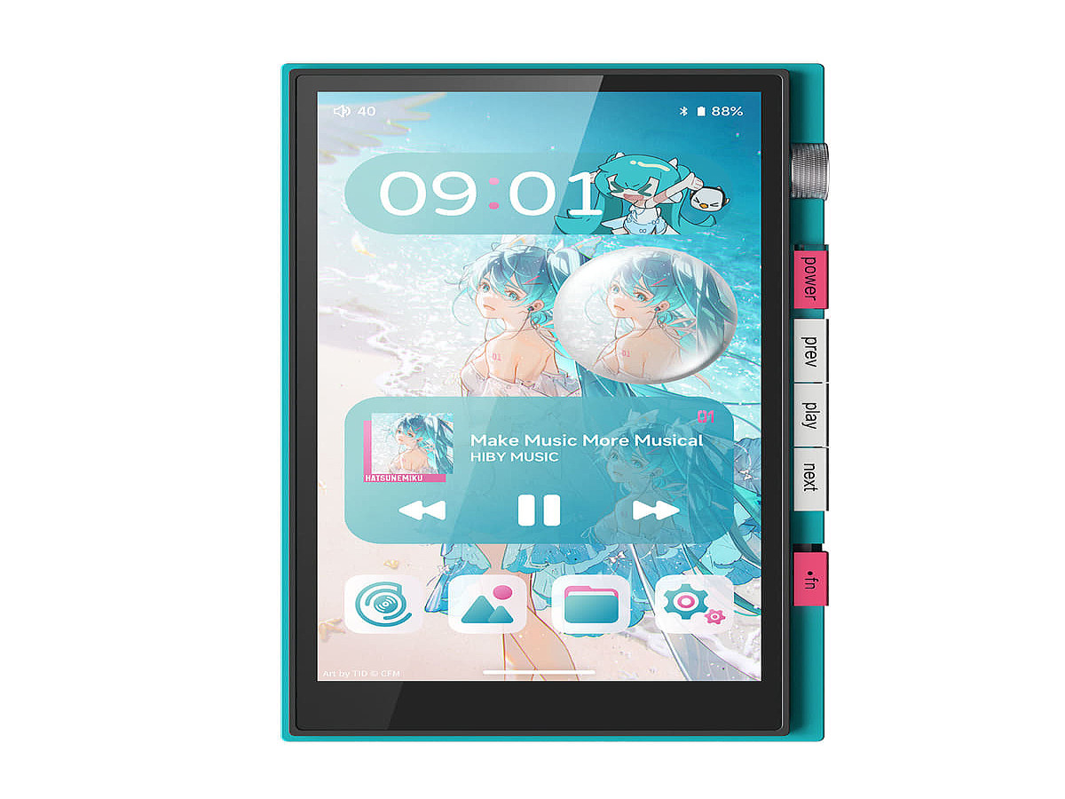 在庫最後特価・1年間保証付 並行新品 初音ミク HiBy M500 HiBy×初音ミクコラボDAP。300台限定の特典付も (2025年12月12日掲載