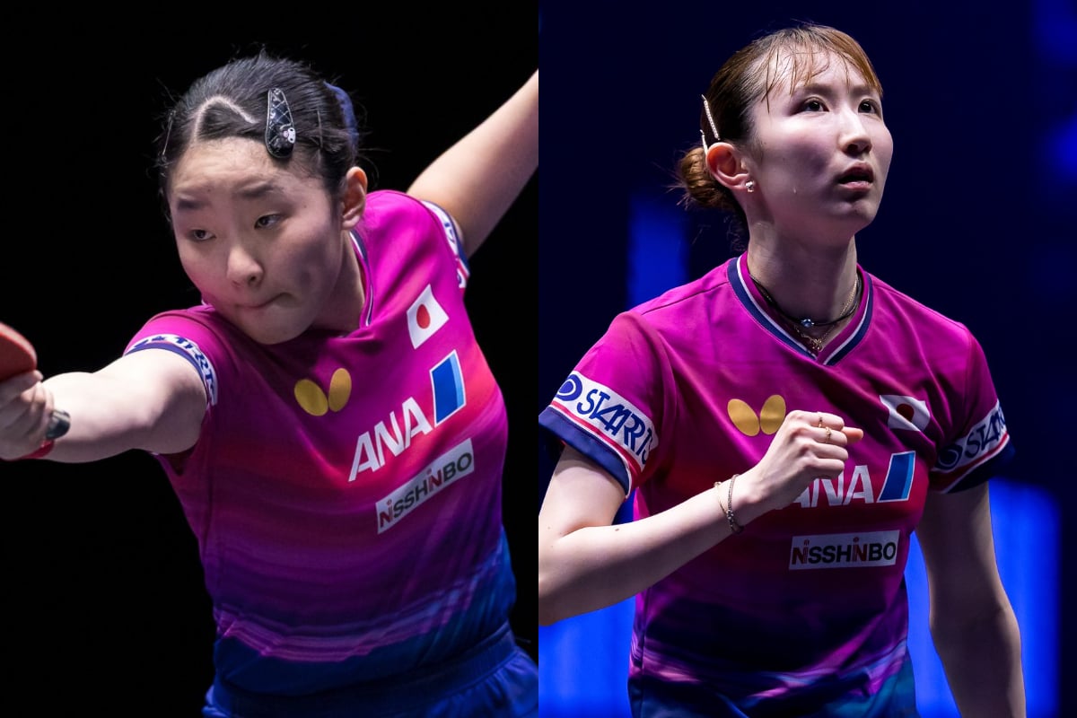 張本美和、早田ひな(C)WTT