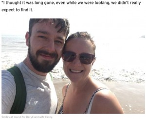 �뺧���ؤ���ꤷ�����ءʲ����ϡ�Edinburgh News��2021ǯ10��19���ա�Edinburgh couple reunited with wedding ring lost on Hebridean beach�ס٤Υ����꡼�󥷥�åȡ�