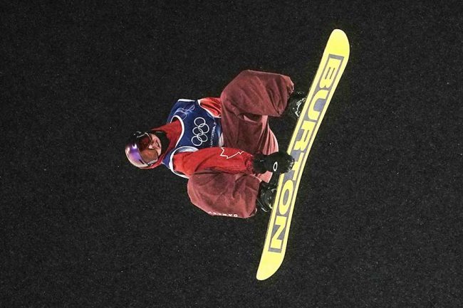 ビッグエアの練習に臨んだマーク・マクモリス【写真:AP/アフロ】