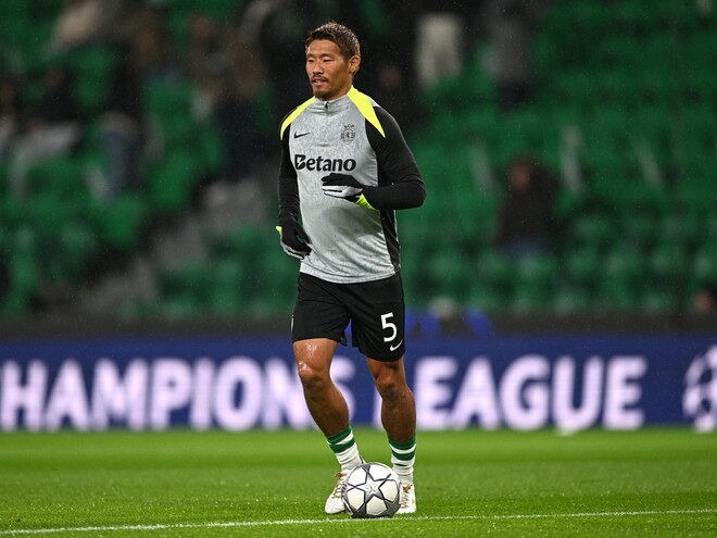 スポルティングとの契約が今季限りで満了となる守田。（C）Getty Images