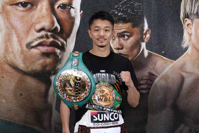 WBC＆IBF世界バンタム級王者の中谷潤人【写真：山口比佐夫】