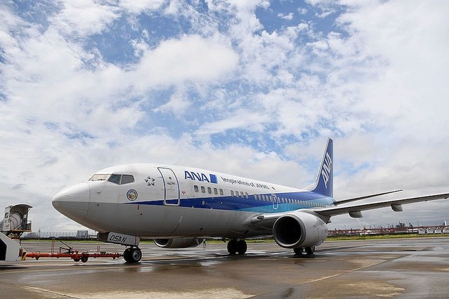 ANAの737-700「JA05AN」、日本の空に別れ ヴィクターヴィルへ出発