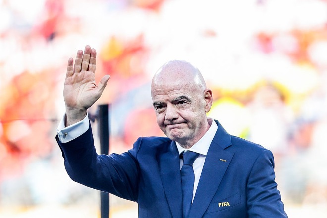 批判を浴びているインファンティーノ会長。(C)Getty Images