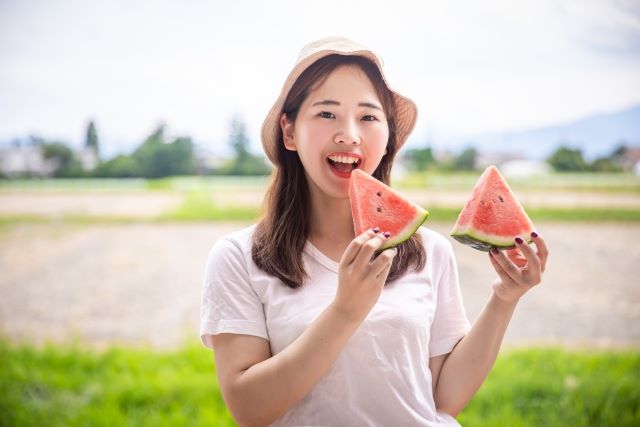 シトルリンが豊富 スイカは皮まで食べられるのをご存知ですか?