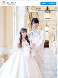 中井りか「テレビ業界一のイケメン」と噂の夫との結婚式SHOTを多数公開