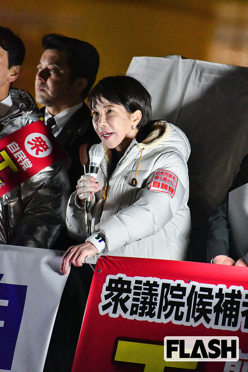  党首討論が予定されていた『日曜討論』（フジテレビ系）を、当日に“ドタキャン”したのち、当日の午後に応援演説のため名古屋市に訪れた高市早苗（写真・ともゆき） 