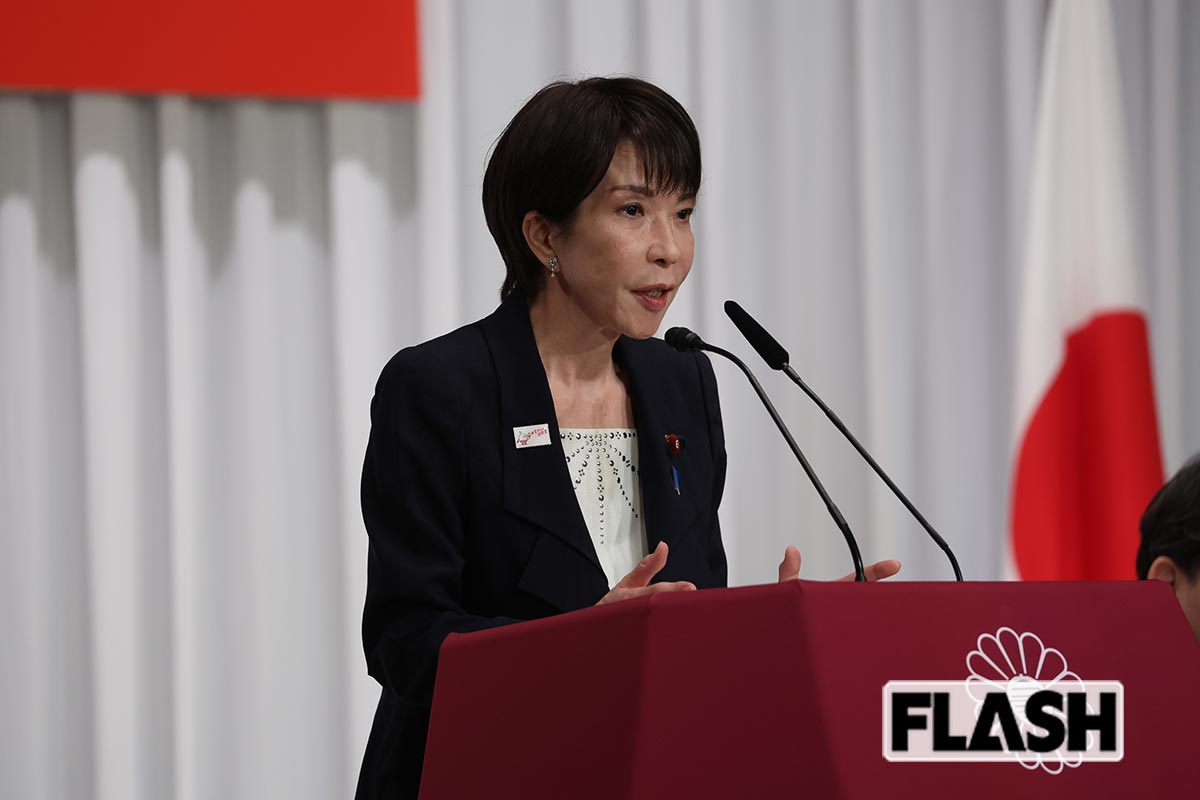 自民党新総裁に選出された高市早苗氏(写真・JMPA)