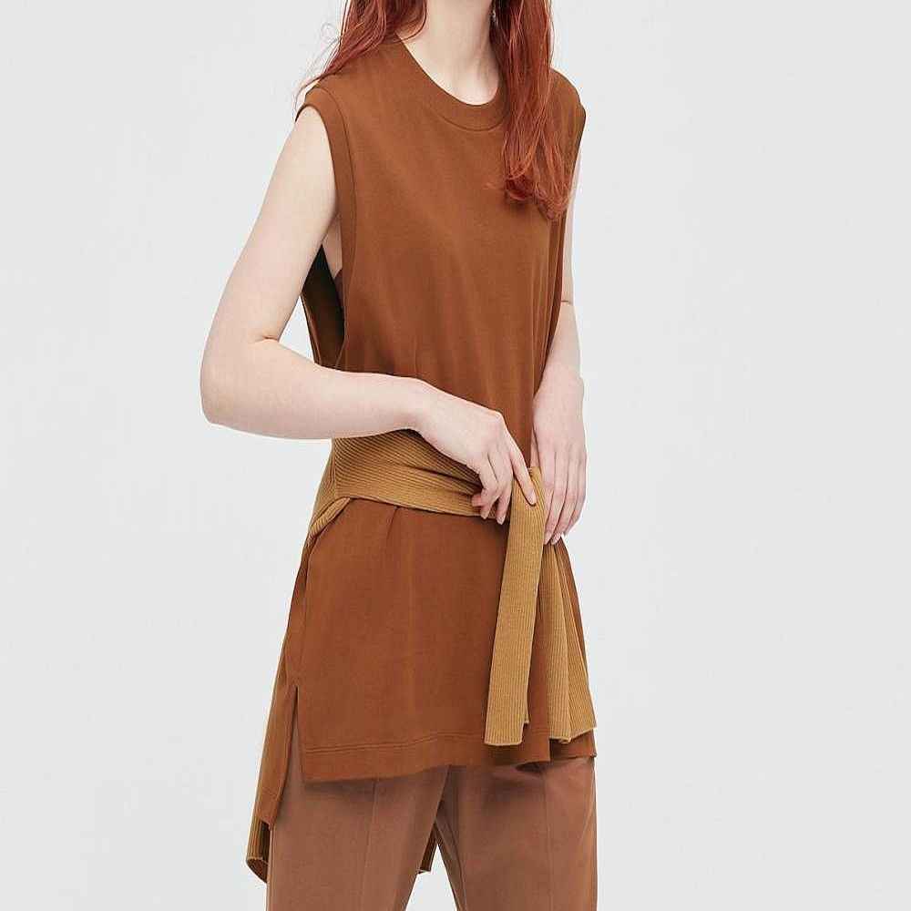 骨スト勝利 腕細見え ユニクロのノースリーブt優秀すぎ Peachy