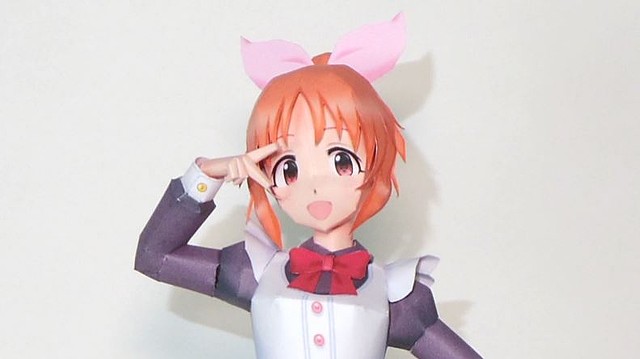 画像 デレマス 安部菜々ちゃんのペーパークラフトを作ってみた ウサミンらしくポーズを決める姿に シンプルかつ美しい ライブドアニュース