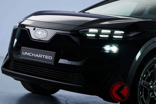 スバルが世界初公開した新型BEV「アンチャーテッド」 全長4.5m