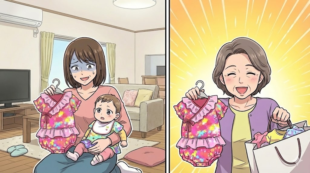 淡い色が好きなのに、義母からは「原色のキャラ物」。義母からの贈り物、素直に喜べない…【ママリ】
