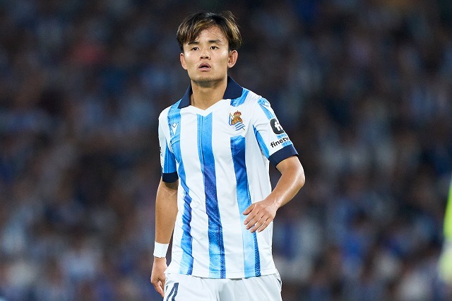 ヘタフェ戦でフル出場の久保。開始早々に今季4点目を挙げるなど、絶大な存在感を示した。(C)Getty Images