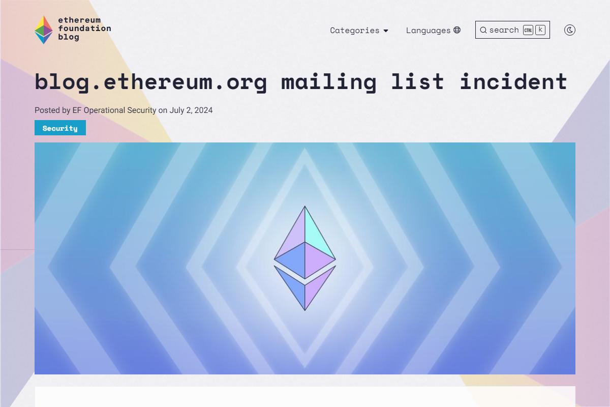 暗号資産詐欺メール3万5,000件以上送付、イーサリアムからアドレス漏洩 - ライブドアニュース