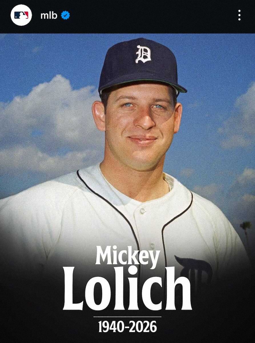 元タイガース左腕のミッキー・ロリッチさんが死去、85歳