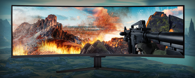 大迫力の映像を32:9のウルトラワイドで楽しめる!日本エイサーの49型ゲーミングモニター 「EI491CRPbmiiipx」