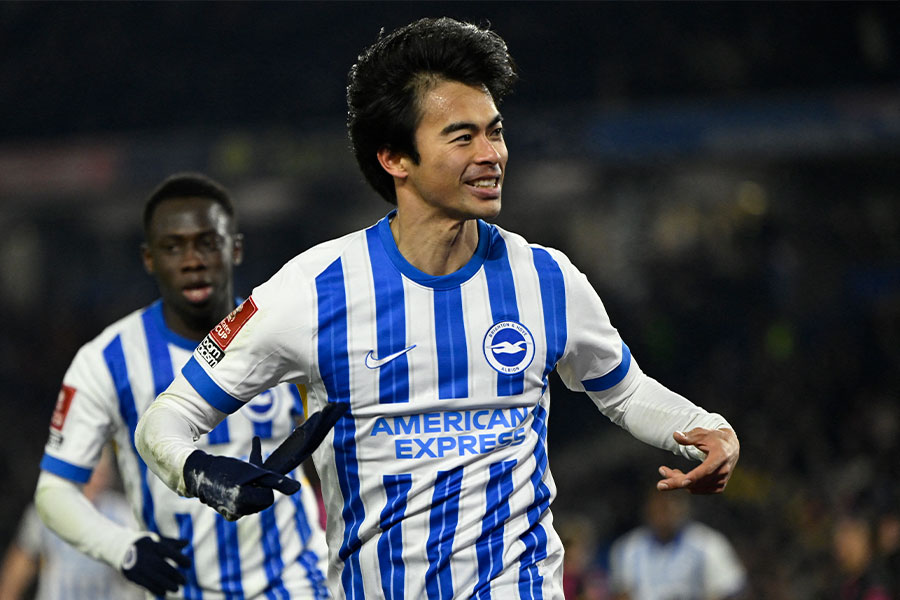 ブライトンで活躍する三笘薫【写真：ロイター】