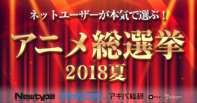 ネットユーザーが本気で選ぶ!アニメ総選挙2018夏、ニコ生でアンケート実施&結果発表。バーチャルライバー・樋口楓がリポート