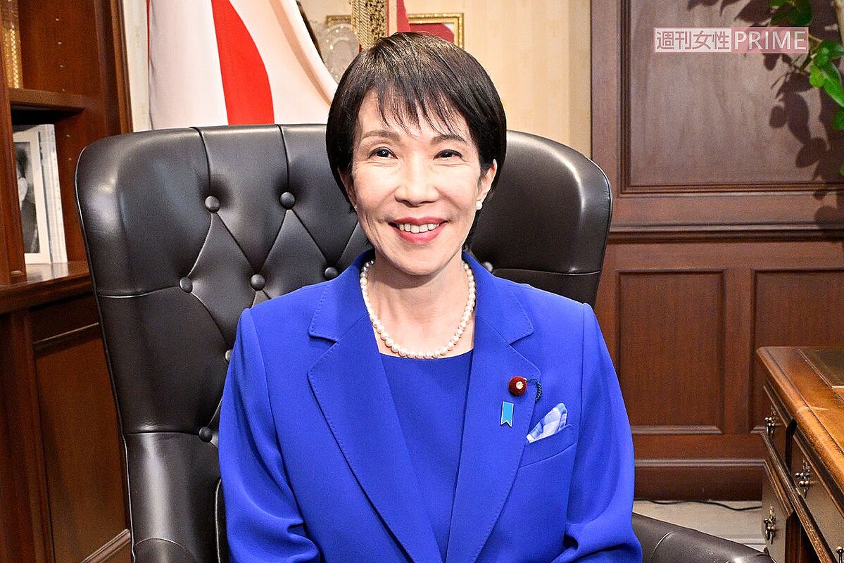 自民党初の女性総裁に選出された高市早苗氏(2025年10月4日撮影)