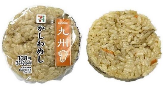 九州エリアのセブン‐イレブン限定!「かしわめし」のおにぎり2種