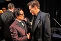 Robert Downey, Jr. backstage with Ke Huy Yuan after winning the Oscar® for Actor in a Supporting Role during the live ABC telecast of the 96th Oscars® at Dolby® Theatre at Ovation Hollywood on Sunday, March 10, 2024.