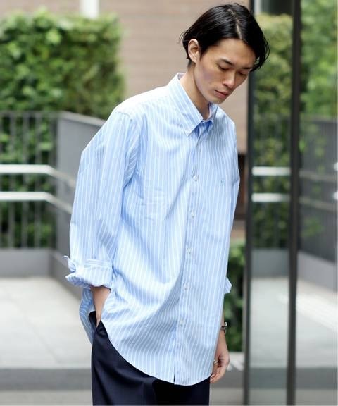 ブルックスブラザーズ 白(ストライプ無し) ノンアイロンシャツ サイズ17-33 長袖 (カフス付き) ノンアイロン ストレッチオックスフォード GFロゴ スポーツシャツ