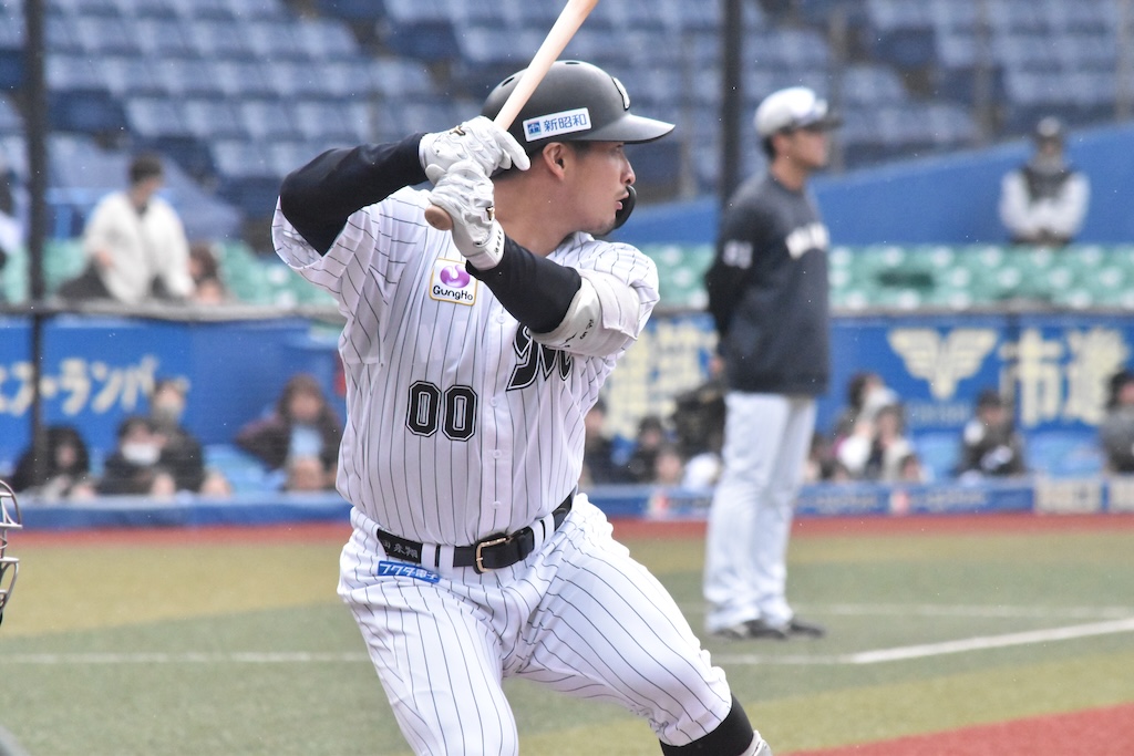  ロッテ・池田来翔［撮影＝岩下雄太］ 