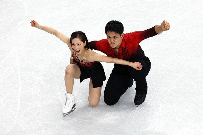 フィギュアスケート・エキシビションに登場した三浦璃来・木原龍一組【写真：ロイター】