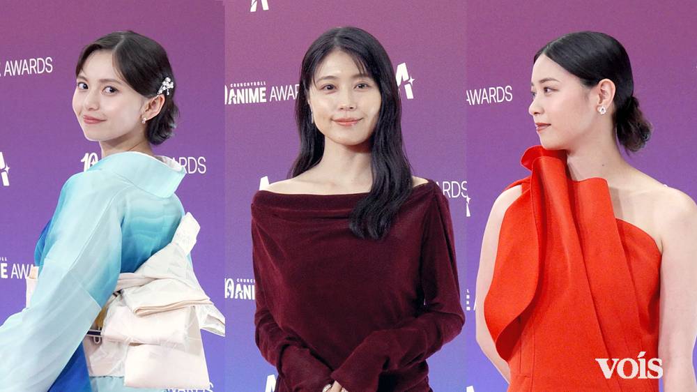 有村架純＆齋藤飛鳥＆西野七瀬、美の共演 アニメの祭典でオレンジ