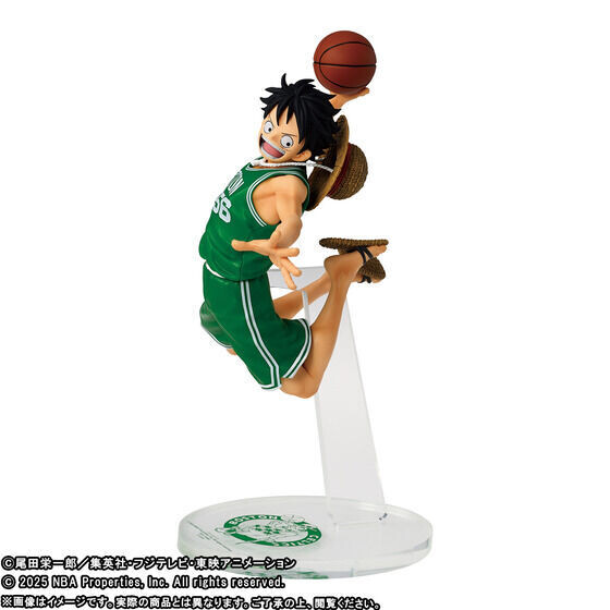 ONE PIECE×NBA】6チームのユニフォームを着たルフィのフィギュア、二次