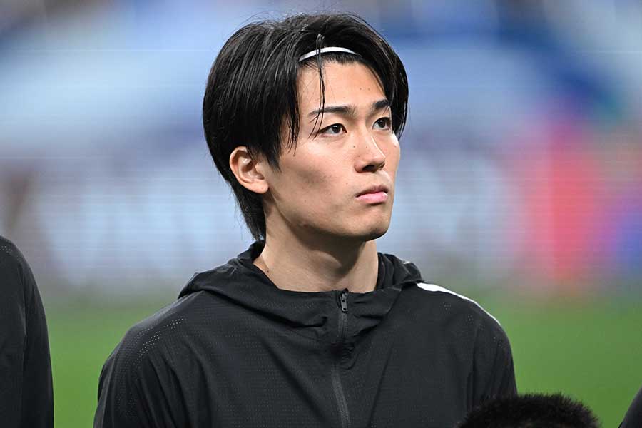 森保一監督が中村敬斗について言及【写真:徳原隆元】