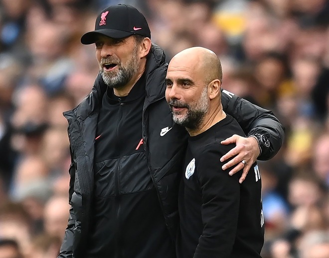 プレミアリーグで長年ライバル関係にあったクロップとペップ（右）。(C)Getty Images