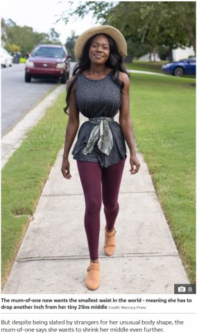 海外発 Breaking News 世界最小ウエストを目指す女性 40キロの減量に満足できずコルセット着用で38センチに 米 ライブドアニュース