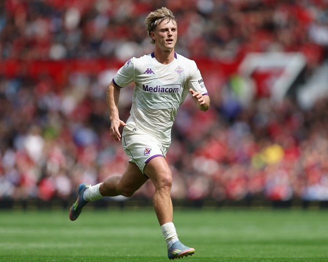 グドムンドソン（写真）の得点で先制したフィオレンティーナだったが、痛恨の逆転負けを喫した。（C）Getty Images