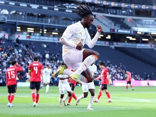 先制点を挙げたゲザン。今冬にビラからパレスに期限付き移籍した。(C)Getty Images