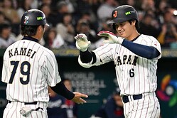 侍ジャパン・大谷翔平（右）【写真：Getty Images】