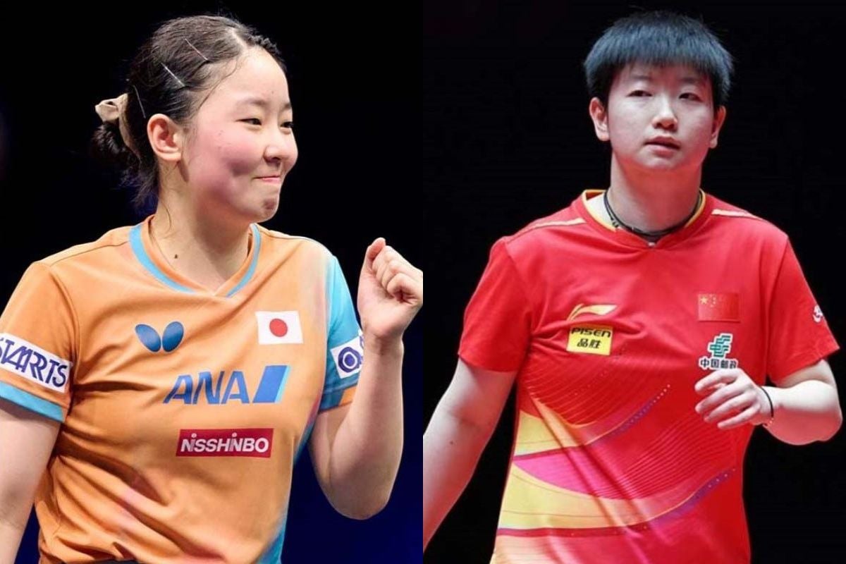 張本美和、孫穎莎(C)WTT