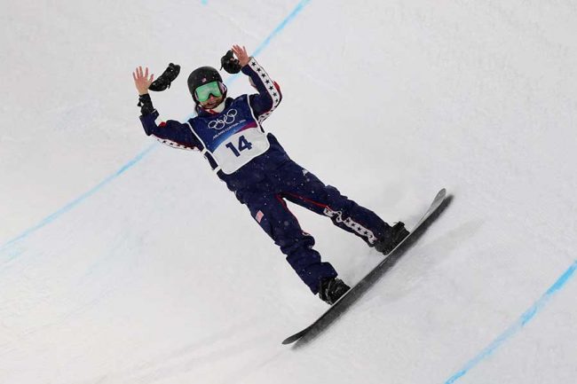 スノーボード女子ハーフパイプで銀メダルを獲得した米国のクロエ・キム【写真：ロイター】