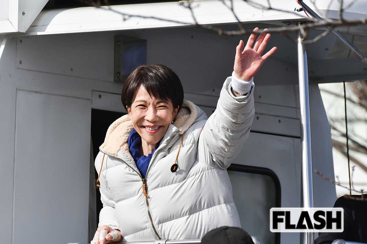  党首討論が予定されていた『日曜討論』（フジテレビ系）を、当日に“ドタキャン”したのち、当日の午後に応援演説のため岐阜県に訪れた高市早苗首相（写真・ともゆき） 