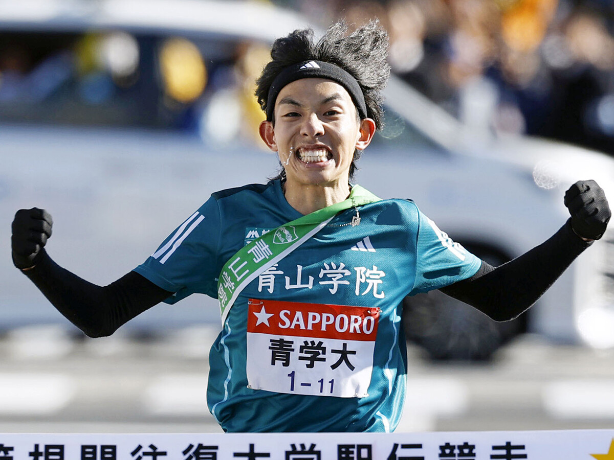 往路優勝の青学大・黒田朝日 歴史に残る走りで主導権を握る