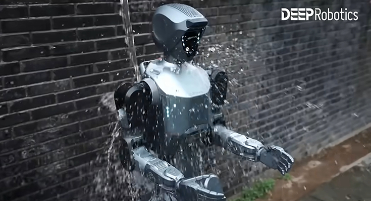  全天候型ヒューマノイドロボットの動画を公開　DEEP Roboticsが防水･防塵で産業用ヒューマノイドを再定義へ 