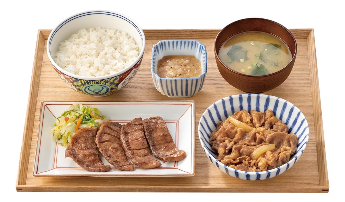 「牛たん・牛皿御膳(4切)」