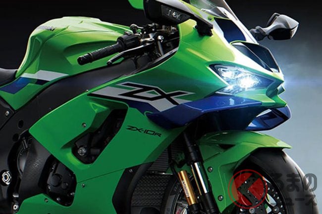 カワサキ“新”「スーパースポーツ」登場！ “巨大な羽”で進化した