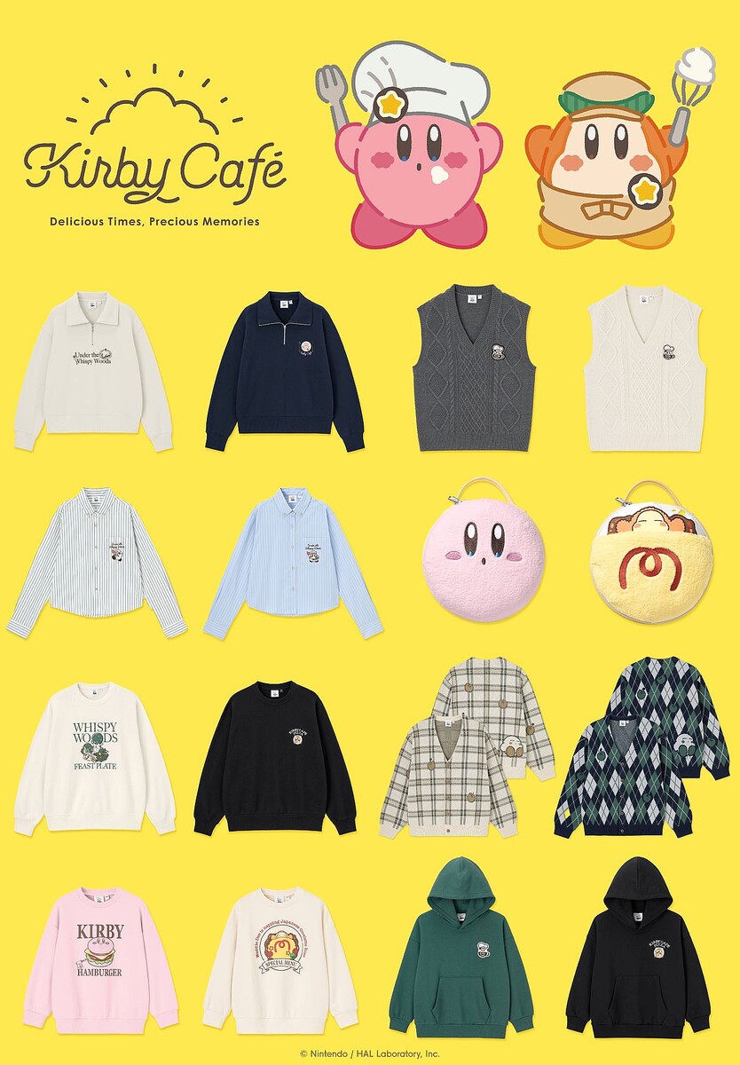 GUと星のカービィがコラボ 9月12日からオンラインストアで販売