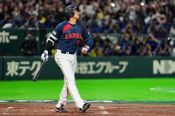 満塁弾を放った侍ジャパン・大谷翔平【写真:Getty Images】