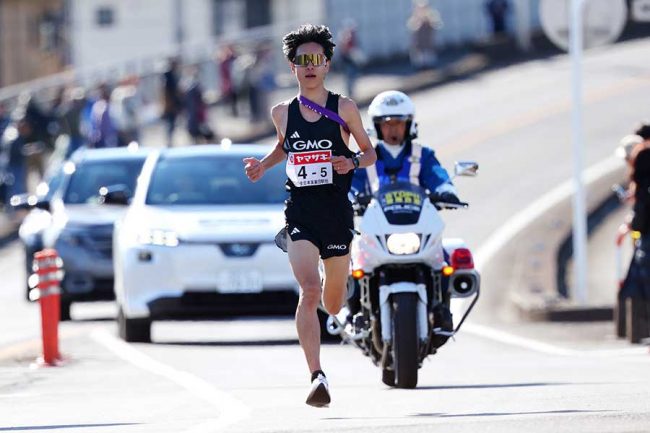 ニューイヤー駅伝5区で区間記録を更新したGMOインターネットの太田蒼生【写真：西村尚己/アフロ】