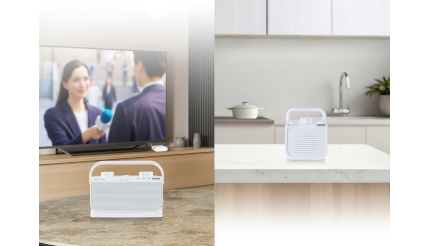 東芝エルイートレーディングのテレビ用スピーカーAX-WST21と増設用子機のAX-WST1EX