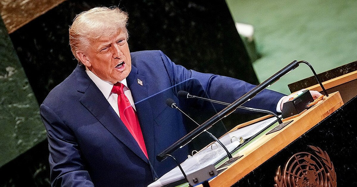 国連総会で演説するトランプ米大統領　Photo:picture alliance/gettyimages